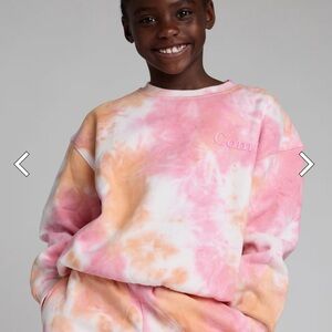 Comfrt Kids Tie-Dye Sweatshirt - Pink and Orange